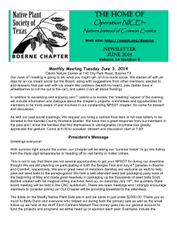 Bob Bockholt, GRI - Native Plant Society of Texas