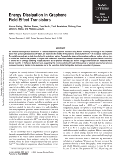 Energy Dissipation in Graphene Field