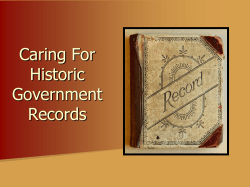2017 Care Of Hist Govt Records