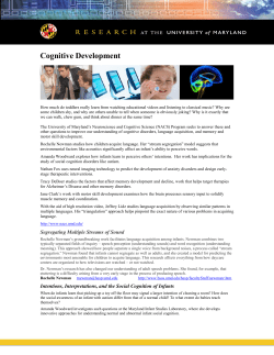 Cognitive Development