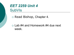 EET 159 PowerPoint Slides