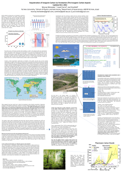Sequestration of Inorganic Carbon via Forestation (The Inorganic