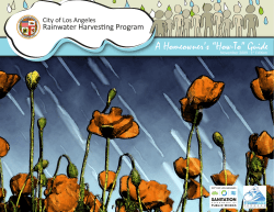 A Homeowner`s &ldquo;How-To&rdquo; Guide - City of Los Angeles Stormwater