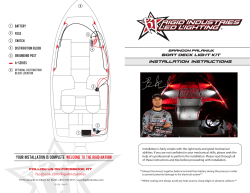 Rigid Industries&reg; Boat Deck Light Kit Information