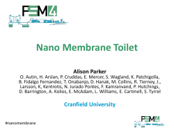 Nano Membrane Toilet - Sustainable Sanitation Alliance