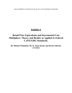 Retail Price Equivalents and Incremental Cost Multipliers