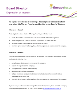 Board Award Nomination Form