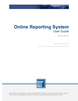 Overview of Score Reports - ISAT Portal