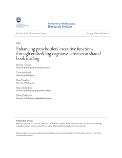Enhancing preschoolers` executive functions