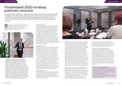 FloraHolland 2020 strategy positively received