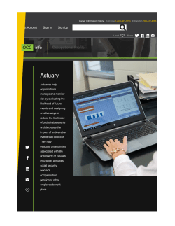 Actuary Employment and Advancement Related
