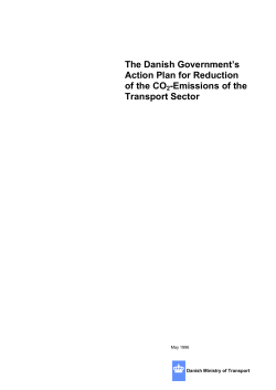 The Danish Government`s Action Plan for Reduction of the CO2