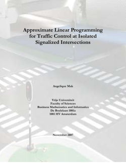 Approximate Linear Programming for Traffic Control at Isolated