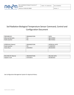 Soil Radiation Biological Temperature Sensor Command, Control