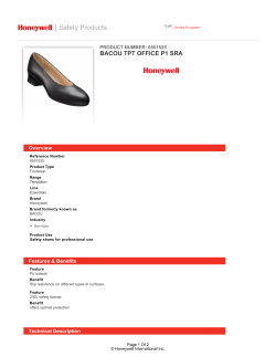 BACOU TPT OFFICE P1 SRA - Honeywell Safety Products