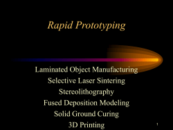 Rapid Prototyping