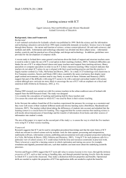 Learning science with ICT