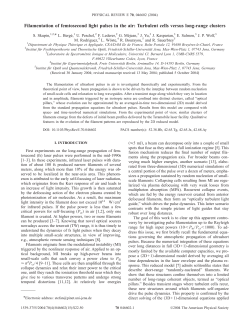 Filamentation of femtosecond light pulses in the air: Turbulent cells