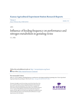Influence of feeding frequency on performance and nitrogen