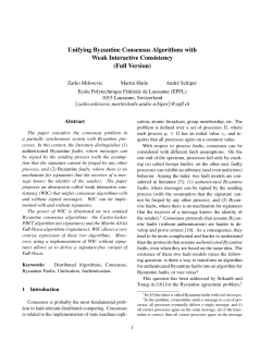 Unifying Byzantine Consensus Algorithms with Weak