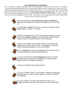 Day of the Dead Extra Credit Project