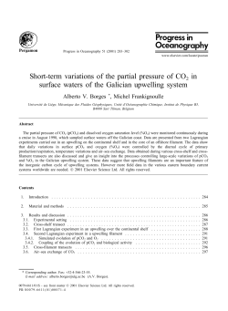 (2001) Short-term variations of the partial pressure of CO2