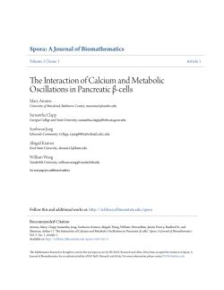 The Interaction of Calcium and Metabolic Oscillations in Pancreatic