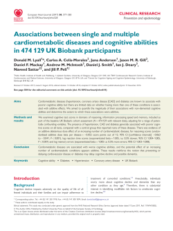 Associations between single and multiple cardiometabolic diseases