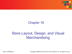 Managing the Store Chapter 17 Layout, Design, and Visual