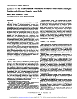Evidence for the Involvement of Two Distinct Membrane Proteins in