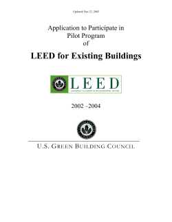 Application to Participate in