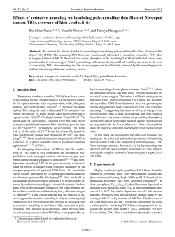 Effects of reductive annealing on insulating polycrystalline thin films