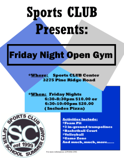 Friday Night Open Gym