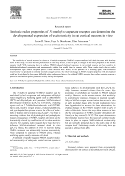 Intrinsic redox properties of N-methyl-D