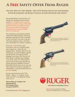 A Free Safety Offer From Ruger