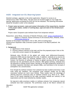 InGOS * Integrated non
