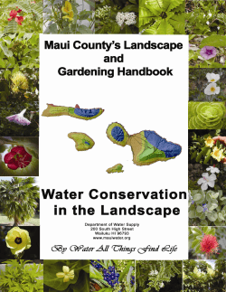 County of Maui Landscape and Gardening Handbook