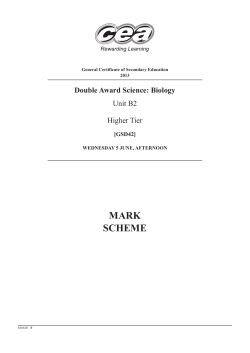 MARK SCHEME