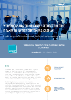 caspian - Workbooks CRM