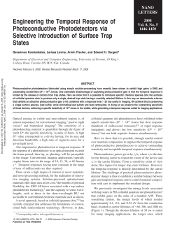Engineering the Temporal Response of Photoconductive