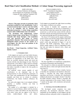 Real-Time Cork Classification Method: A Colour Image Processing