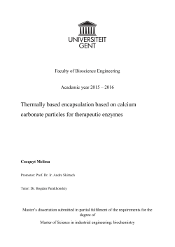 Thermally based encapsulation based on calcium carbonate