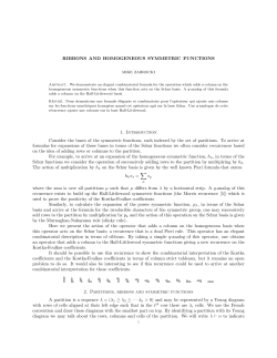 RIBBONS AND HOMOGENEOUS SYMMETRIC