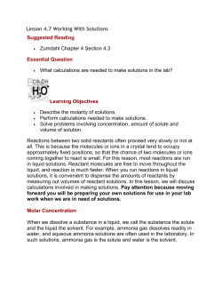 Lesson 4.7 working with solutions
