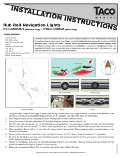 Rub Rail Navigation light Instructions.indd