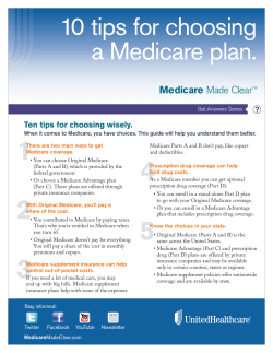 10 tips for choosing a Medicare plan.