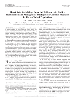 Heart Rate Variability