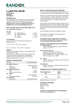 l-lactic-acid - Randox Food Diagnostics