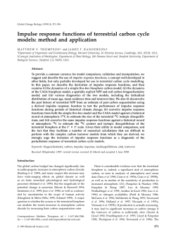 Impulse response functions of terrestrial carbon cycle models