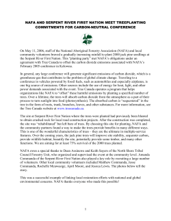 NAFA and Serpent River First Nation meet tree planting